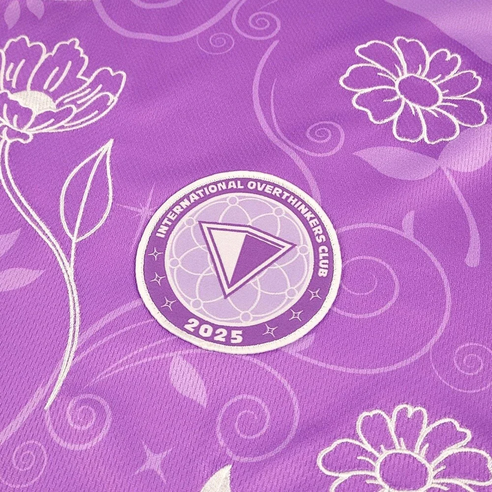 Inzo Floral Void Wake Up Soccer jersey EDM rave Size XXL XXLarge Purple